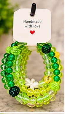 Bracelet 11 shown completely on its handmade display card